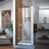 Best Sale ⭐ DreamLine Unidoor 30 in. Frameless Hinged Shower Door with Clear Glass in Polished Chrome 🤩 -DreamLine Sales Store Query 1006