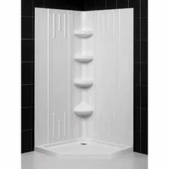 Top 10 🤩 DreamLine QWALL-2 36 x 36 in. Neo-angle Shower Base in White 🎉