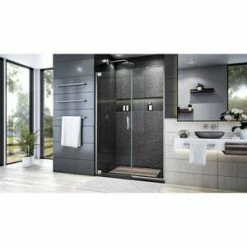 Best reviews of 😍 DreamLine Elegance Plus 72 x 46-3/4 in. Frameless Pivot Shower Door in Brushed Nickel 😉 -DreamLine Sales Store Query 1059