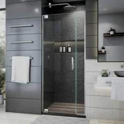 Top 10 😍 DreamLine Elegance Plus 72 x 34-3/4 in. Frameless Pivot Shower Door in Brushed Nickel 🤩 -DreamLine Sales Store Query 1093