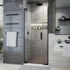 Best deal 🤩 DreamLine Elegance Plus 72 x 30-3/4 in. Frameless Pivot Shower Door in Satin Black ⭐ -DreamLine Sales Store Query 1126