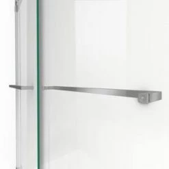Best Pirce ❤️ DreamLine Essence 48 in. Frameless Bypass Shower Door with Clear Tempered Glass in Brushed Nickel 😀 -DreamLine Sales Store Query 1146