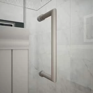 Cheap 😍 DreamLine Elegance 30-3/4 in. Frameless Pivot Shower Door with Tempered Glass in Brushed Nickel ✔️ 5 Cheap 😍 DreamLine Elegance 30-3/4 in. Frameless Pivot Shower Door with Tempered Glass in Brushed Nickel ✔️ - Image 3