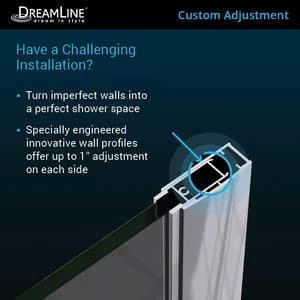 Cheap 😍 DreamLine Elegance 30-3/4 in. Frameless Pivot Shower Door with Tempered Glass in Brushed Nickel ✔️ 8 Cheap 😍 DreamLine Elegance 30-3/4 in. Frameless Pivot Shower Door with Tempered Glass in Brushed Nickel ✔️ - Image 6