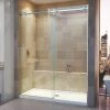 Hot Sale ❤️ DreamLine Enigma Air 60 in. Frameless Sliding Shower Door with Clear Tempered Glass in Brushed Stainless Steel ✨ -DreamLine Sales Store Query 1264