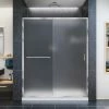 Wholesale ⌛ DreamLine Infinity-Z 60 in. Frameless Sliding Shower Door with Frosted Glass in Polished Chrome 🎉 -DreamLine Sales Store Query 1446