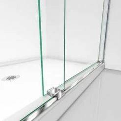 Cheap ❤️ DreamLine Essence 60 in. Frameless Bypass Shower Door with Clear Tempered Glass in Polished Chrome 🔥 -DreamLine Sales Store Query 157