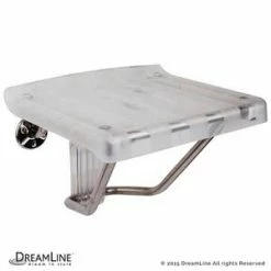 Best deal 🎉 DreamLine Plastic Folding Shower Seat in Clear Plastic 🎉 -DreamLine Sales Store Query 1576