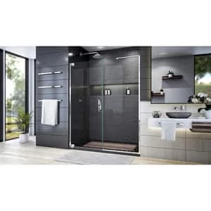 Best deal ๐ DreamLine Elegance Plus 72 x 58-3/4 in. Frameless Pivot Shower Door in Polished Chrome ๐ 7 Best deal ๐ DreamLine Elegance Plus 72 x 58-3/4 in. Frameless Pivot Shower Door in Polished Chrome ๐ - Image 5