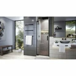 Best Pirce ⌛ DreamLine Elegance Plus 72 x 34-1/2 in. Frameless Pivot Shower Door in Satin Black 🛒 -DreamLine Sales Store Query 1626