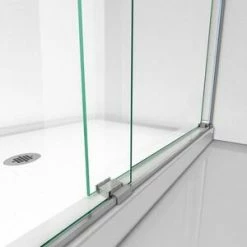 Coupon ❤️ DreamLine Essence 60 in. Frameless Bypass Shower Door with Clear Tempered Glass in Brushed Nickel 🎁 -DreamLine Sales Store Query 163