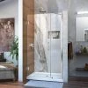 New ✨ DreamLine Unidoor 41 in. Frameless Hinged Shower Door with Clear Glass in Polished Chrome ⌛ -DreamLine Sales Store Query 1630