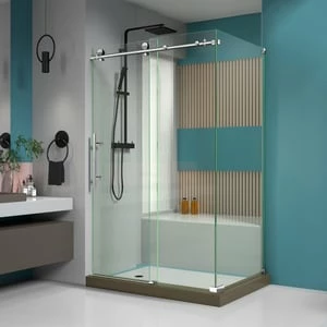 Best deal ๐ DreamLine Enigma-X 76 x 34-1/2 in. Frameless Sliding Shower Door in Polished Stainless Steel ๐ 3 Best deal ๐ DreamLine Enigma-X 76 x 34-1/2 in. Frameless Sliding Shower Door in Polished Stainless Steel ๐