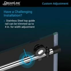Wholesale 🧨 DreamLine Enigma-XT 76 x 34-1/2 in. Frameless Sliding Shower Door in Tuxedo 🎉 -DreamLine Sales Store Query 1720