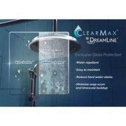 Buy ❤️ DreamLine Quatra Lux 46-5/16 in. Frameless Hinged Shower Enclosure with Tempered Glass in Polished Chrome 😉 -DreamLine Sales Store Query 174