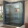 Discount ⭐ DreamLine Enigma-Z 60-3/8 in. Frameless Sliding Shower Enclosure with Clear Tempered Glass in Polished Stainless Steel 👏 -DreamLine Sales Store Query 1745