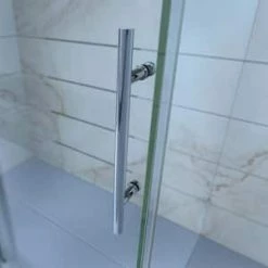 Discount ⭐ DreamLine Enigma-Z 60-3/8 in. Frameless Sliding Shower Enclosure with Clear Tempered Glass in Polished Stainless Steel 👏 -DreamLine Sales Store Query 1748