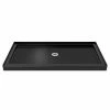 New ⌛ DreamLine SlimLine 60 x 30 in. Rectangle Single Threshold Shower Base with Center Drain in Black 🥰 -DreamLine Sales Store Query 1806