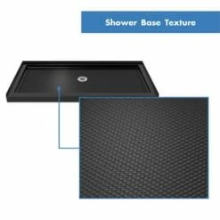 New ⌛ DreamLine SlimLine 60 x 30 in. Rectangle Single Threshold Shower Base with Center Drain in Black 🥰 -DreamLine Sales Store Query 1811