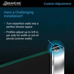 Cheap 🎉 DreamLine Prism 38 x 38 in. Frameless Pivot Shower Enclosure with Clear Glass in Polished Chrome 😉 -DreamLine Sales Store Query 1817