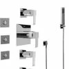 Deals ⭐ Graff Qubic 1.5 gpm Square Thermostatic Set with Body Spray and Hand Shower in Polished Chrome 😍 -DreamLine Sales Store Query 1818