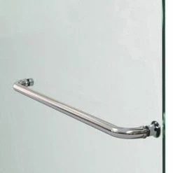 Promo 🤩 DreamLine Aqua Ultra 45 in. Frameless Hinged Shower Door with Clear Tempered Glass in Brushed Nickel 💯 -DreamLine Sales Store Query 1828