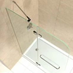 Promo 🤩 DreamLine Aqua Ultra 45 in. Frameless Hinged Shower Door with Clear Tempered Glass in Brushed Nickel 💯 -DreamLine Sales Store Query 1830