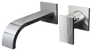 Hot Sale 🛒 Graff Sade Wall Mount Bathroom Sink Faucet with Single Lever Handle in Polished Chrome 🔔 3 Hot Sale 🛒 Graff Sade Wall Mount Bathroom Sink Faucet with Single Lever Handle in Polished Chrome 🔔