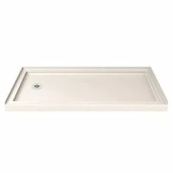 Budget 🎉 DreamLine SlimLine 60 x 36 in. Rectangle Single Threshold Shower Base with Left Hand Drain in Biscuit 🔥