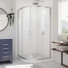 Deals 🤩 DreamLine Prime 34-3/8 in. Frameless Sliding Shower Enclosure with Frosted Glass in Polished Chrome 🔔 -DreamLine Sales Store Query 1853