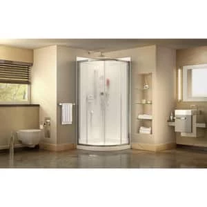 Buy ๐ DreamLine Prime 33 x 33 in. Semi-Frameless Sliding Shower Enclosure with Clear and Frosted Glass in Polished Chrome ๐งจ 4 Buy ๐ DreamLine Prime 33 x 33 in. Semi-Frameless Sliding Shower Enclosure with Clear and Frosted Glass in Polished Chrome ๐งจ - Image 2