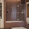Deals ❤️ DreamLine Aqua Ultra 48 in. Frameless Hinged Tub and Shower Door with Clear Tempered Glass in Polished Chrome 🧨 -DreamLine Sales Store Query 1933