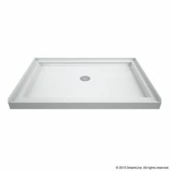Best Sale 😀 DreamLine SlimLine 34 x 42 in. Single Threshold Shower Base with Center Drain in White ⌛