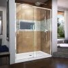 Brand new ⭐ DreamLine Flex 60 in. Frameless Pivot Shower Door with Clear Tempered Glass in Polished Chrome 🤩 -DreamLine Sales Store Query 2006