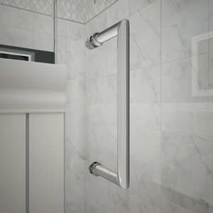 Brand new 👏 DreamLine Unidoor 36 x 72 in. Hinged Clear Glass Shower Door in Polished Chrome ⭐ 5 Brand new 👏 DreamLine Unidoor 36 x 72 in. Hinged Clear Glass Shower Door in Polished Chrome ⭐ - Image 3