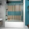 Cheap 🎉 DreamLine Enigma-X 62 in. Frameless Sliding Shower Door in Brushed Stainless Steel 💯 -DreamLine Sales Store Query 216