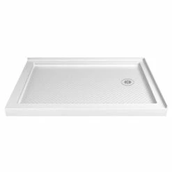 Promo ❤️ DreamLine SlimLine 36 x 48 in. Double Threshold Shower Base with Right Drain in White 😉