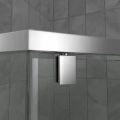 Cheap 🔥 DreamLine Prism 38-1/8 in. Frameless Pivot Shower Enclosure with Tempered Glass in Brushed Nickel 🌟 -DreamLine Sales Store Query 400