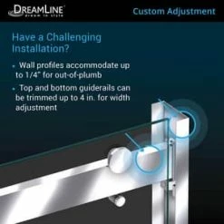 Best Pirce ๐งจ DreamLine Essence-H Semi-frameless Sliding Shower Door in Brushed Nickel ๐ 13 Best Pirce ๐งจ DreamLine Essence-H Semi-frameless Sliding Shower Door in Brushed Nickel ๐ -DreamLine Sales Store Query 426