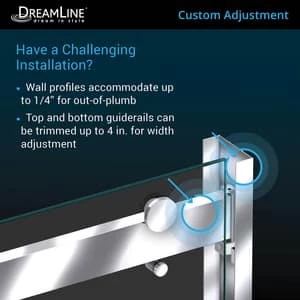 Best Pirce ๐งจ DreamLine Essence-H Semi-frameless Sliding Shower Door in Brushed Nickel ๐ 8 Best Pirce ๐งจ DreamLine Essence-H Semi-frameless Sliding Shower Door in Brushed Nickel ๐ - Image 6