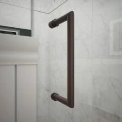 Wholesale 🤩 DreamLine Unidoor 23 in. Frameless Hinged Shower Door with Clear Glass in Oil Rubbed Bronze 🎉 -DreamLine Sales Store Query 440