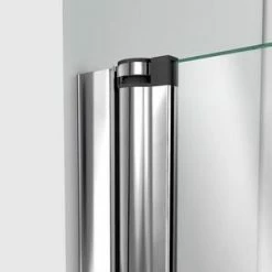 New ✨ DreamLine Aqua Fold 33-1/2 in. Frameless Bifold Shower Door with Clear Tempered Glass in Polished Chrome 😀 -DreamLine Sales Store Query 519