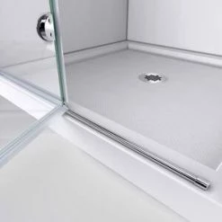 New ✨ DreamLine Aqua Fold 33-1/2 in. Frameless Bifold Shower Door with Clear Tempered Glass in Polished Chrome 😀 -DreamLine Sales Store Query 521