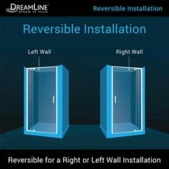 Best reviews of 🌟 DreamLine Flex 32 in. Frameless Pivot Shower Door with Clear Tempered Glass in Polished Chrome 😀 -DreamLine Sales Store Query 536
