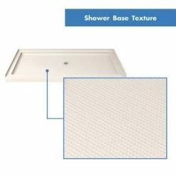 Promo 👍 DreamLine SlimLine 34 in. Rectangle Shower Base in Biscuit 🎉 -DreamLine Sales Store Query 574