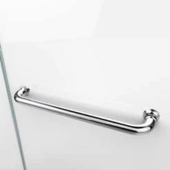 Discount ⭐ DreamLine Aqua Swing 34 in. Frameless Swing Tub and Shower Door with Clear Tempered Glass in Polished Chrome ✨ -DreamLine Sales Store Query 590