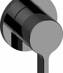 Brand new ❤️ Graff Terra Round Thermostatic Stop and Volume Control Valve Trim Plate with Single Handle in Polished Chrome 🔔