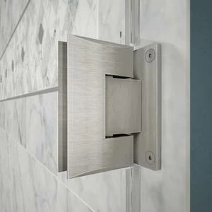 Cheap ✨ DreamLine Unidoor 47 in. Frameless Hinged Shower Door with Clear Tempered Glass in Brushed Nickel ⌛ 6 Cheap ✨ DreamLine Unidoor 47 in. Frameless Hinged Shower Door with Clear Tempered Glass in Brushed Nickel ⌛ - Image 4