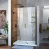 Wholesale 👍 DreamLine Unidoor 46 in. Frameless Hinged Shower Door with Tempered Glass in Oil Rubbed Bronze 👍 -DreamLine Sales Store Query 687