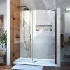 Top 10 🎁 DreamLine Unidoor 61 in. Frameless Hinged Shower Door with Clear Glass in Oil Rubbed Bronze 🌟 -DreamLine Sales Store Query 714